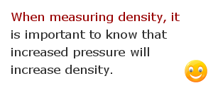 Density measurement facts 11