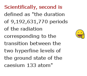 Time measurement facts 6