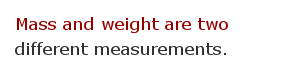 Weight measurement facts 1