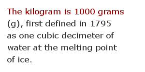 Weight measurement facts 44